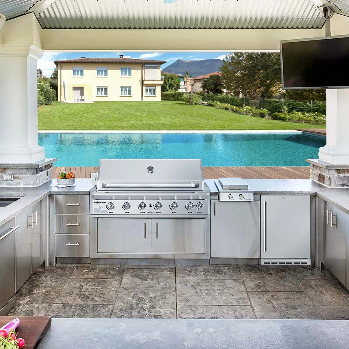 Kalamera 6 - Burner Built-In and Countertop Natural Gas and Liquid Propane Grill